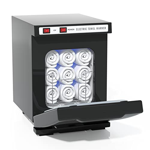 Hot Towel Warmer for Spa, Thermostatic Towel Heater, 2-in-1 Professional Mini Towel Warmer, Beauty Salon and Spa Towel Warmers for Facial.(5L-Black)