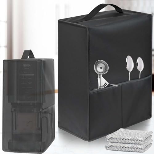 Ice Cream Machine Dust Cover, Made Of Heat-Resistant, Waterproof And Dust-Proof 600D Nylon Material, Compatible For Ninja NC299amz/NC301/NC300 Model Ice Cream Machines