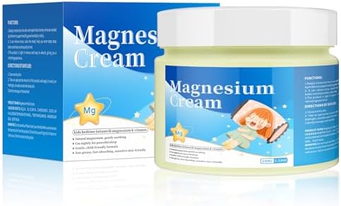 Magnesium Lotion for Kids,Gentle Natural Calming Cream for Restful Sleep,Relaxation,Sensitive Skin Support,Recharge & Restore with Pure Magnesium Cream,Adults and Children can use it