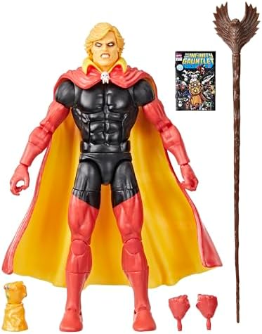 Marvel Legends Series Adam Warlock, Infinity Gauntlet Comics-Inspired Collectible 6-Inch Scale Action Figure with Character-Sized Comic Accessory