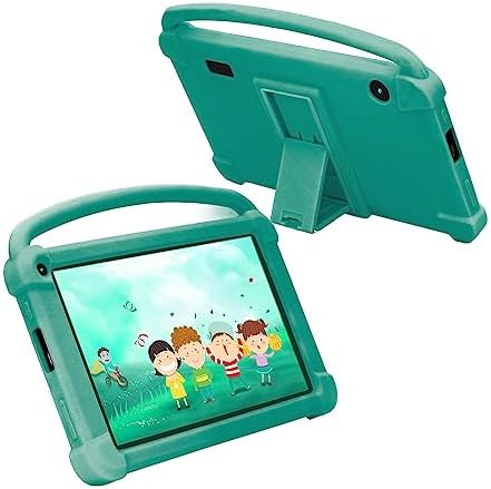 ATOZEE Kids Tablet, 7 inch Tablet for Kids 4GB+32GB Supports 1TB Expansion Android 12 Preinstalled Parental Control Children Education with Shockproof Kickstand Case, GMS Certified Toddler Tablets.