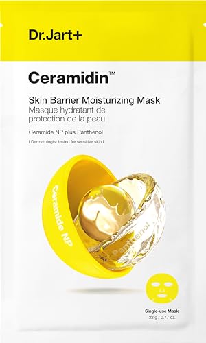 Dr.Jart+ Ceramidin™ Skin Barrier Moisturizing Face Mask | Sheet Mask | Korean Skin Care, 1 Pack
