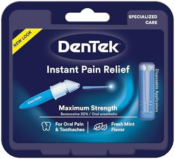 DenTek Instant Oral Pain Relief Maximum Strength Kit for Toothaches | 50 Count