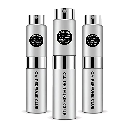 CA Perfume Club Impression of By Kln Kissing Burns 6.4 Calories An Hour.Wanna Work Out? For Women & Men Replica Version Fragrance Dupes Long Lasting Eau de Parfum Spray Atomizer 0.27 Fl Oz-X3