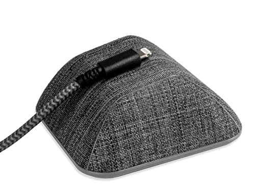 Smartish Magnetic Cord Holder - Cable Wrangler Organizer with Magnet Clips for Charger Management on Desktop, Nightstand, or Side Table for All Cables, USB-C, Lightning Cables - No. 2 Pencil Gray