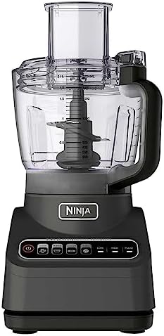 Ninja FP601CO Professional Plus Food Processor, 1000 Peak Watts, 4 Functions for Chopping, Slicing, Purees & Dough with 9-Cup Processor Bowl, 4 Blades, Food Chute & Pusher (Renewed)