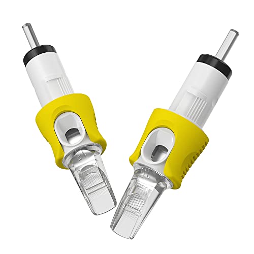 Hawink 7M1 Tattoo Needles Cartridge #10 Bugpin 7 Magnum M-Taper 16PCS with Membrane Professional Disposable Finger Ledge Cartridges EN05S-FG-16-1007M1