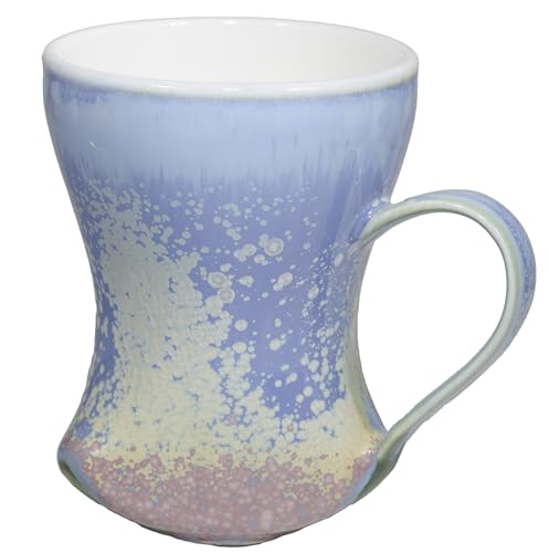12Oz Crystallize Reactive Glaze Ceramic Coffee Mug, So Cool Cup With Handle Suitable for Office and Home Drinking Coffee Tea Cocoa Milk,Lead cadmium free, Dishwasher Microwave Safe(Purple)