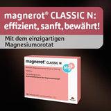 magnerot CLASSIC N tablets, 50 pieces: Magnesium for muscle and calf cramps caused by magnesium deficiency, relaxation for muscles and nerves with magnesium orotate, supports muscle function