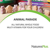 NaturesPlus Animal Parade Source of Life Gold Children's Liquid Multivitamin, 30 OZ - Natural Tropical Berry Flavor - Immune Support Supplement - Organic Whole Foods, Gluten-Free, Vegan - 60 Servings