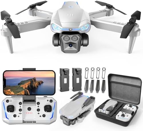 Drone with Camera for Kids & Adults, 1080P HD Mini FPV Drones with Altitude Hold, One-Key Take Off/Landing, Headless Mode, 360° Flips, Speed Adjustment, Toys Gifts for Boys Girls, Beginner