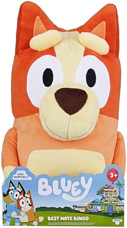 Bluey S2 Jumbo Plush - Bingo, Multicolor, 16 inches (13038)