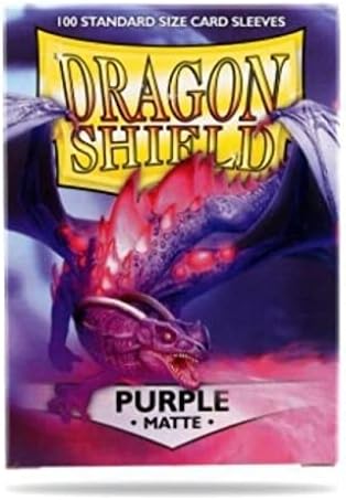 Dragon Shield 11009 Matte Purple Standard Sleeves (100 Sleeves)