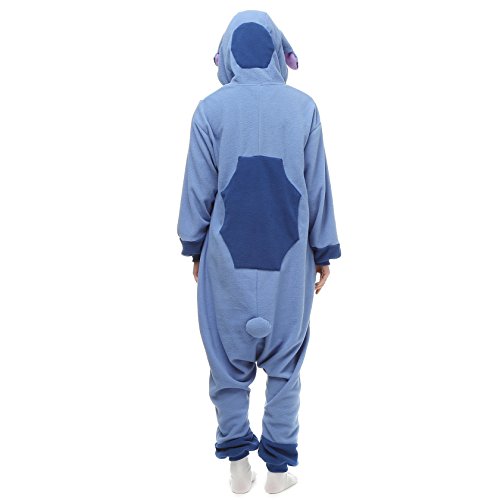 NAITOKE Adults Animal Onesie Halloween Costumes Cosplay Pajamas Lake Blue