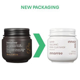 innisfree Super Volcanic Pore Clay Mask, Korean Pore Clearing Clay Mask with Volcanic Clusters and AHA