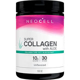 NeoCell Super Collagen with Aloe; Collagen Type 1 and 3; Supports Healthy Hair, Skin and Nails; Gluten Free; Unflavored Powder; 10 g Collagen/Serving; 30 Servings; 10.6 Oz,*