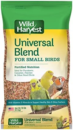 Wild Harvest Universal Blend for Small Birds, 10 lb Bag, Fortified Nutrition