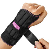 FREETOO Wrist Brace for Carpal Tunnel Relief Night Support , Maximum Support Hand Brace with 3 Stays for Women Men , Adjustable Wrist Support Splint for Right Left Hands for Tendonitis, Arthritis ,