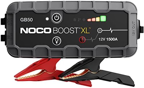 NOCO Boost XL GB50 1500 Amp 12-Volt UltraSafe Lithium Jump Starter Box, Car Battery Booster Pack, Portable Power Bank Charger, and Jumper Cables for up to 7-Liter Gasoline and 4-Liter Diesel Engines