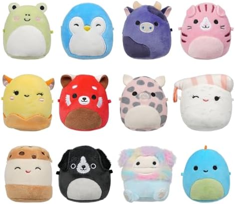 Squishmallows Original Micromallows 12-Pack – Aquitaine, Bijan, Cici, Darex, Geraldine, Ingred, Keina, Koako, Paulie, Puff, Wendy, Zozo