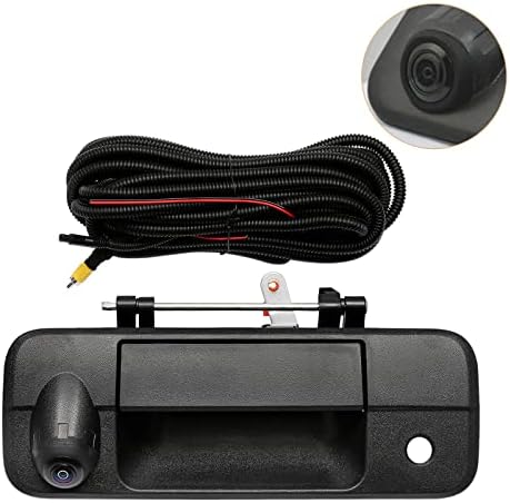 Backup Camera Tailgate Handle, Compatible with Toyota Tundra 2007-2013, with Key-Hole,with 170°Rear Viewing Angle, Waterproof, Rear View Camera, Back up Camera, Reverse Camera