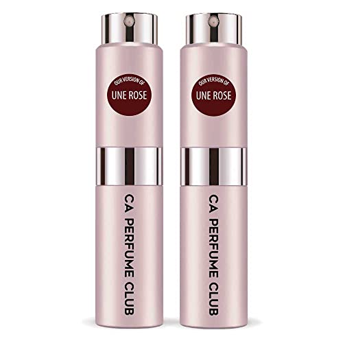 CA Perfume Impression of Fredarik Mal Une Rose For Women Replica Version Fragrance Dupes Concentrated Long Lasting Eau de Parfum Spray Refillable Atomizer Bottle 0.27 Fl Oz-X2