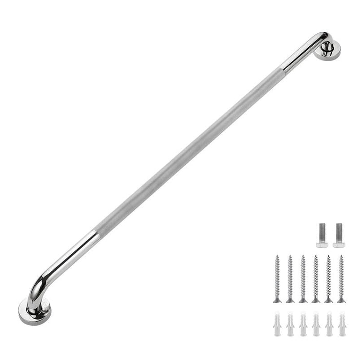 Grab Bars for Shower, 1 Pack 36-Inch Anti Slip Shower Handles for Elderly, Safety Shower Grab Bar, Stainless Steel Handicap Grab Bars for Bathroom (Polished Nickel 1" Diameter)