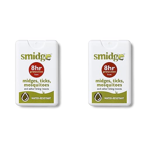 SMIDGE Unisex Pocket Insect Repellent, 18 ml, White (Pack of 2)