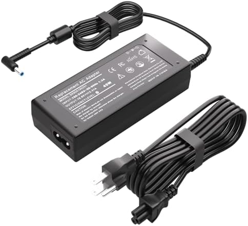 45W Ac Adapter Laptop Charger for HP Stream X360 11 13 14 15-ba079dx 15-ba113cl 15-bs015dx 15-bs113dx 15-bs115dx 15-bw011dx 15-ay041wm 15-f271wm 15-f387wm 17-g119dx Notebook Power Supply Cord