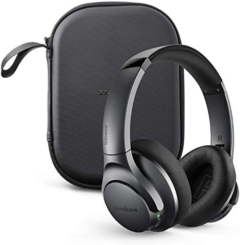 Anker Soundcore Life Q20 Hybrid Active Noise Cancelling Headphones, Wireless Over Ear Bluetooth Headphones with 40H Playtime, Hi-Res Audio, Deep Bass, Memory Foam Ear Cups and Headband for Travel,Work