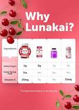 Lunakai Biotin Gummies with Vitamin C & E - 5000mcg Delicious Proprietary Formula - Non-GMO Hair Skin and Nails Vitamin Gummies for Women and Men,60ct