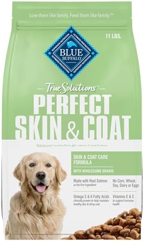 Blue Buffalo True Solutions Perfect Skin & Coat Natural Dry Food for Adult Dogs, Salmon, 24-lb. Bag