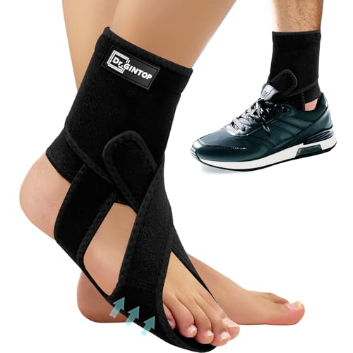 AFO Foot Drop Brace for Walking, Plantar Fasciitis Night Splint, Ankle Foot Orthosis, Drop Foot Brace w/Arch Support Relief Pain for TBI, ALS, MS Stroke, Fracture, Spinal Cord Injury Right