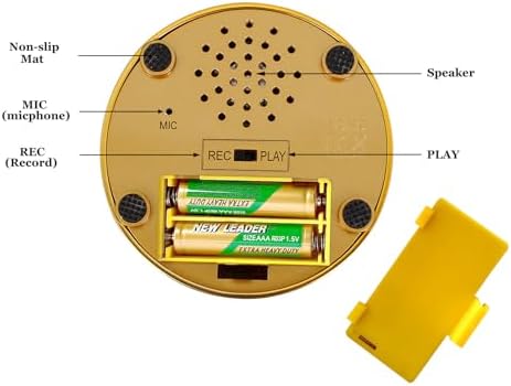 Voice Recording Buttons 30 Second Voice Dog Buttons for Communication Recordable Playback Your Own Message 30 Second Custom Recordable