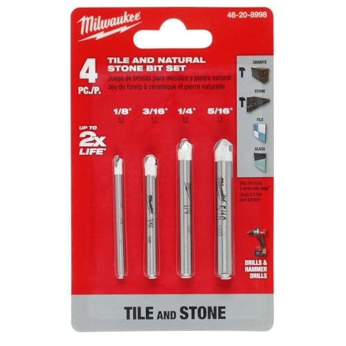 MILWAUKEE 4PC Natural Stone BIT Set (48-20-8998)