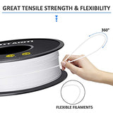 GIANTARM 3D Printer Filament, White Pla Filament, 1Kg(2.2lbs) Spool, 1.75mm Dimension Accuracy +/- 0.03mm, 3D Printing Filament