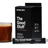 For Wellness The Good Stuff™ Performance Blend (30 Travel Packets), Non-Dairy Coffee Supplement with Collagen, L-Theanine and Himalayan Pink Salt – Improves Focus and Increases Energy