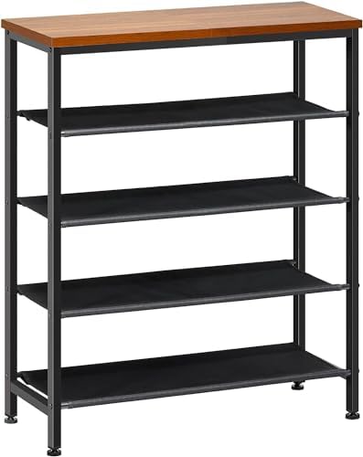 Pipishell 5-Tier Shoe Rack & 3 Tier Rolling Cart Organizer