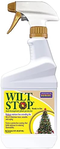 Bonide Wilt Stop, 16 oz Ready-to-Use Christmas Tree and Wreath Spray, Reduces Moisture Loss & Extends Life of Plants