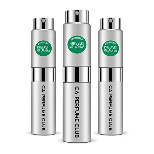 CA Perfume Club Impression of ARMN Prive Vert Malachias For Women & Men Replica Version Fragrance Dupes Concentrated Long Lasting Eau de Parfum Spray Refillable Atomizer Bottle 0.27 Fl Oz-X3