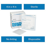 McKesson Non-Woven Sponges, Sterile, 4-Ply, Polyester/Rayon, 4 in x 4 in, 2 per Pack, 50 Packs, 100 Total