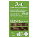 Clairol Natural Instincts Demi-Permanent Hair Dye, 6A Light Cool Brown Hair Color, Pack of 3
