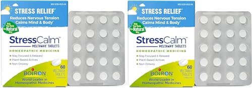 Boiron StressCalm for Relief of Stress, Anxiousness, Nervousness, Irritability, and Fatigue - 60 Count (Pack of 2)