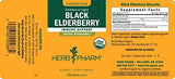 Herb Pharm Certified Organic Black Elderberry Liquid Extract for Immune System Support, Alcohol-Free Glycerite, 4 Ounce