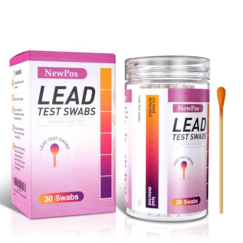 Lead Test Kit: 30 Swabs Accurately Formulated Lead Paint Test Kit at Home Testing for Dishes Paint Cups Ceramics Toy and All Surfaces - Results in 30 Seconds Lead Detector