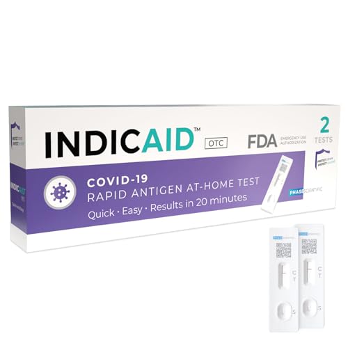 COVID-19 Rapid Antigen Test, 1 Pack, 2 Tests Total, 4 Easy Steps & Results in 20 Minutes - Covid OTC Nasal Swab Test - HSA/FSA Reimbursement Eligible