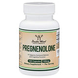 Pregnenolone 100mg per Serving (Converted to Progesterone to Boost Progesterone Levels) - Third Party Tested - 120 Capsules (50mg per Capsule) Non-GMO by Double Wood