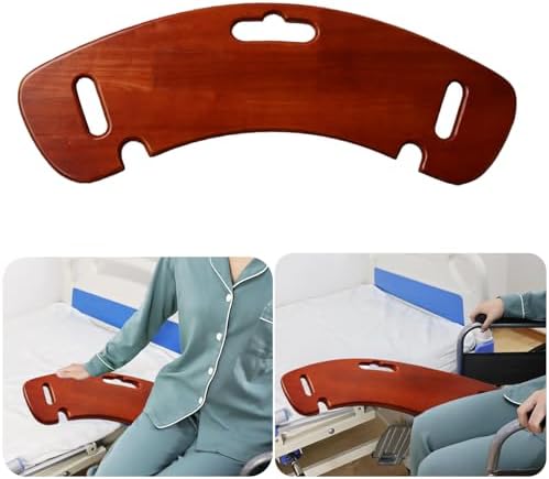 Transfer Board, 31" Heavy Duty Wooden Slide Board for Patient, Elderly, Disabled, Supports 440 Pounds for Transferring to Wheelchair, Chair, Bed, Toilet, Car