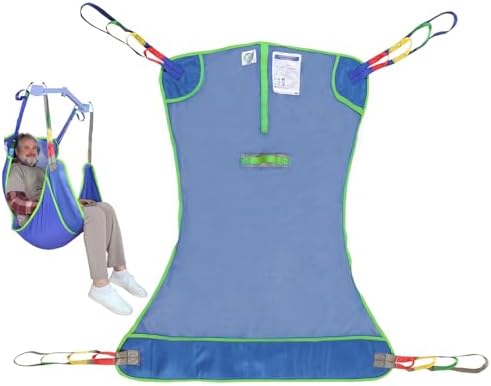 500lbs Mesh Full Body Sling for Lift - Patient Transfer Sling with Wide Pads for Elderly & Disabled,Compatible and Multi-Scene Transfer