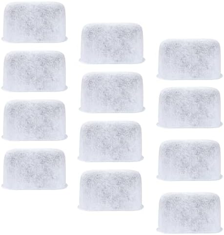 Charcoal Water Filter for Cuisinart SS-10, SS-15, SS-700, DCC-1200, DCC-3200, DCC-3000(P1) Coffee Makers Filter Replacement (12Pack).